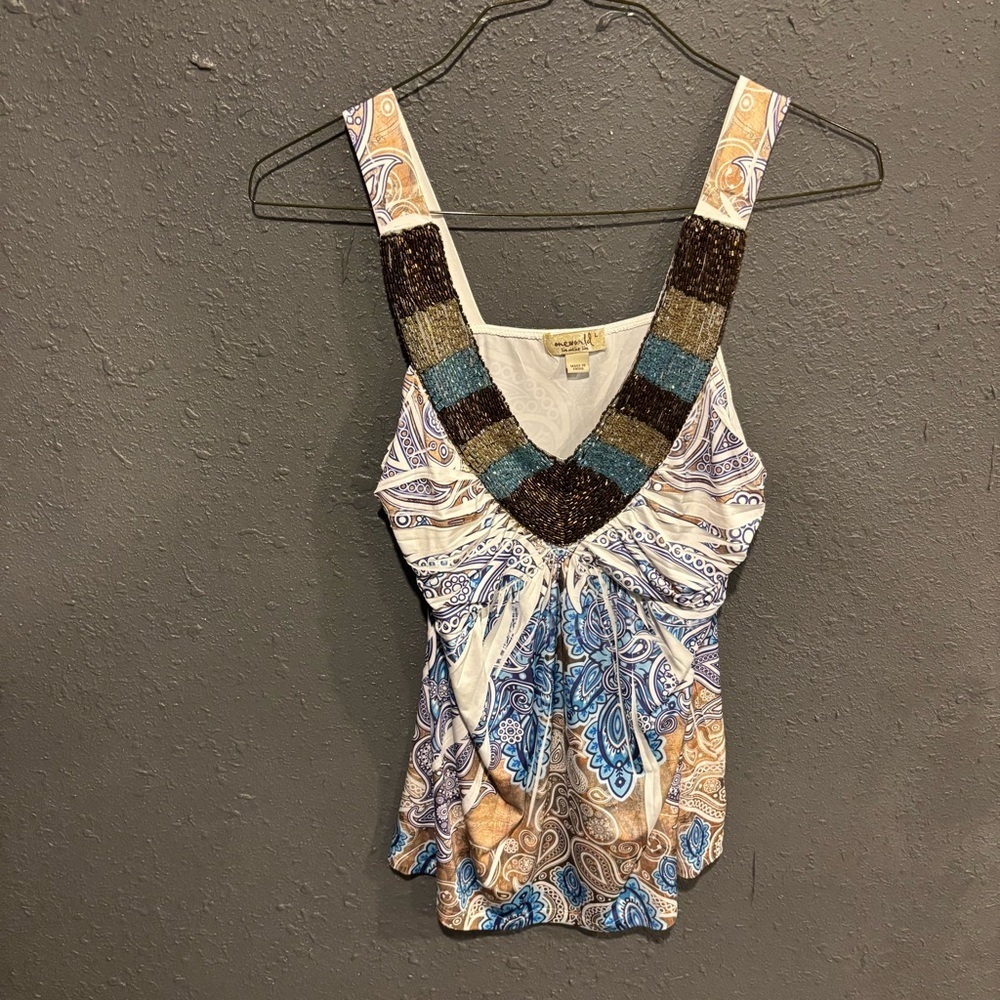 Women's One World Multicolor Paisley Top